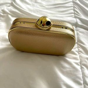 Gold clutch purse